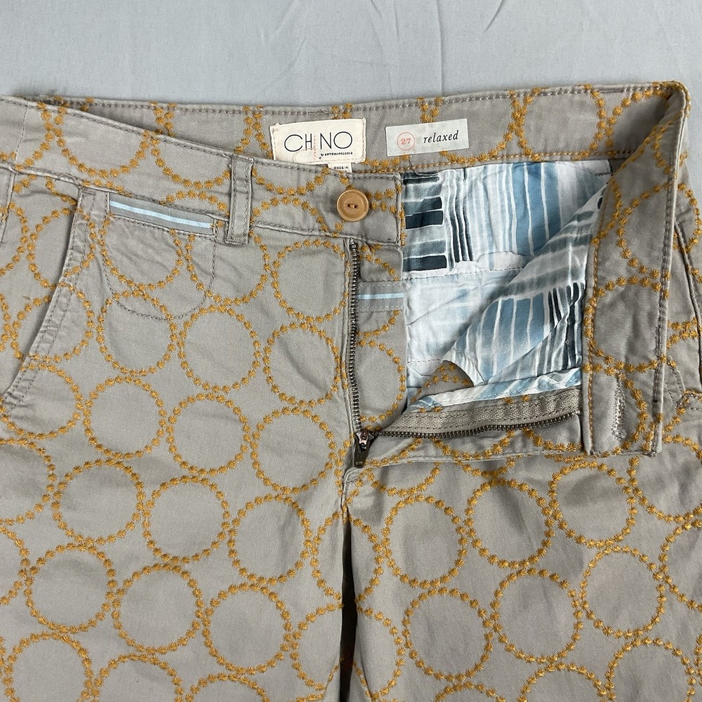 Chino‎ By Anthropologie Embroidered Women's 27 - Picture 7 of 8